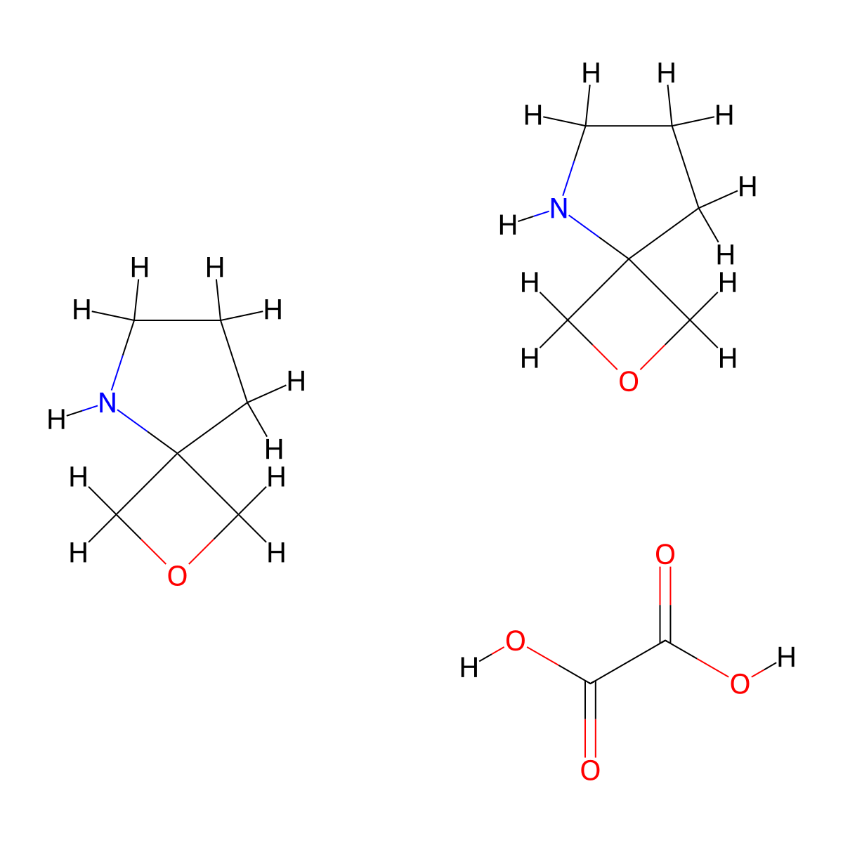 2-oxa-5-azaspiro(3.4)octane, hemioxalate salt molecular structure, CAS 1380571-82-3