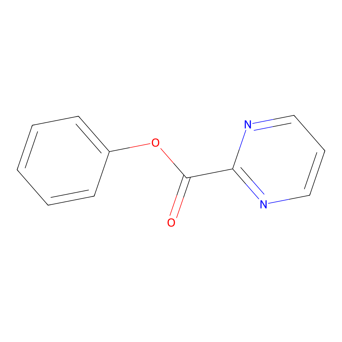 Phenyl pyrimidine-2-carboxylate molecular structure, CAS 1380573-05-6