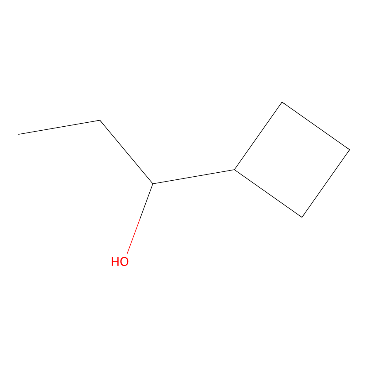 1-Cyclobutylpropan-1-ol molecular structure, CAS 1380582-94-4