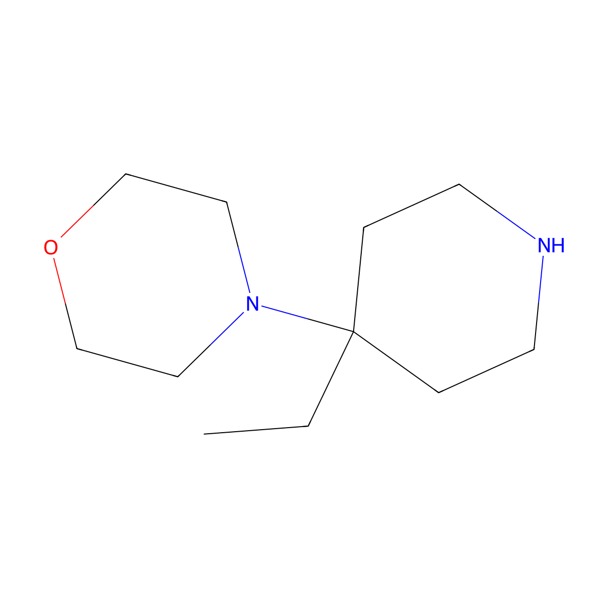 4-(4-Ethylpiperidin-4-yl)morpholine molecular structure, CAS 1380604-41-0
