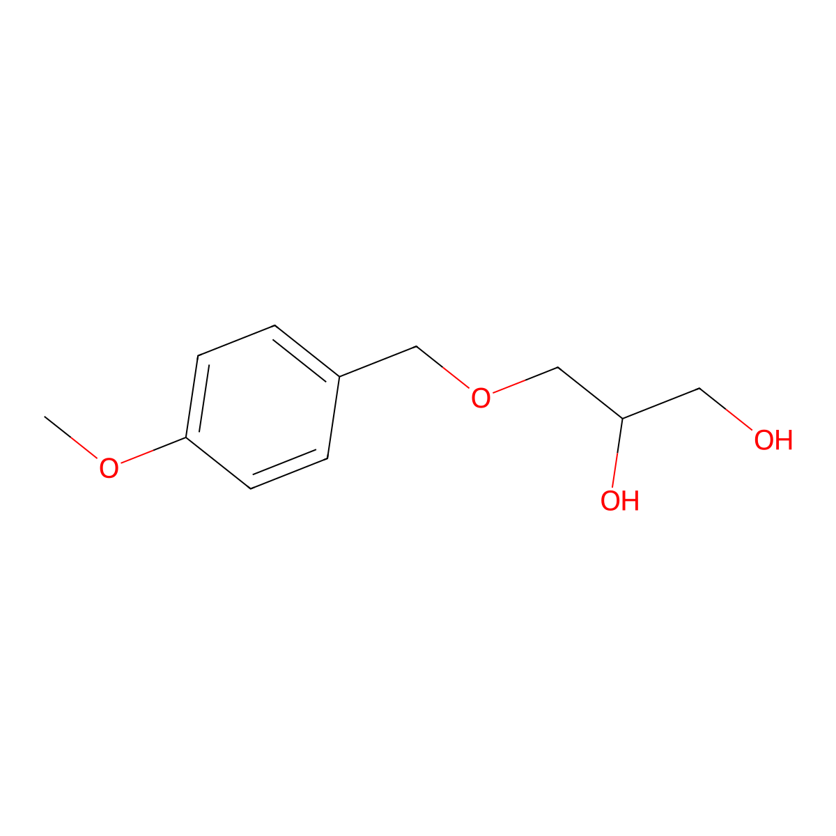 3-((4-Methoxyphenyl)methoxy)-1,2-propanediol molecular structure, CAS 13807-95-9