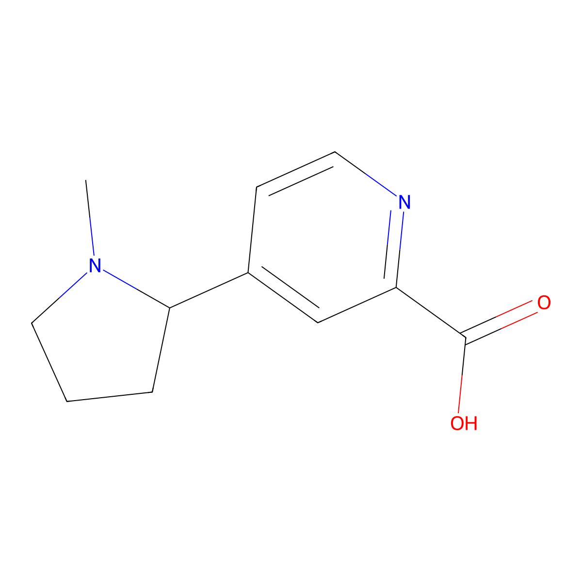 4-(1-Methylpyrrolidin-2-YL)pyridine-2-carboxylic acid molecular structure, CAS 1380710-95-1