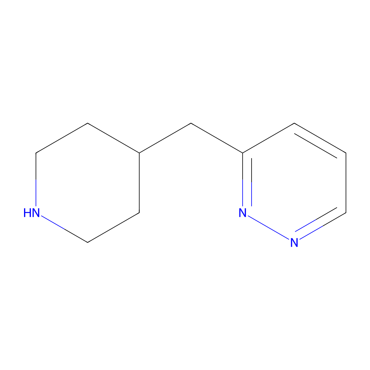3-(Piperidin-4-ylmethyl)pyridazine molecular structure, CAS 1380711-02-3