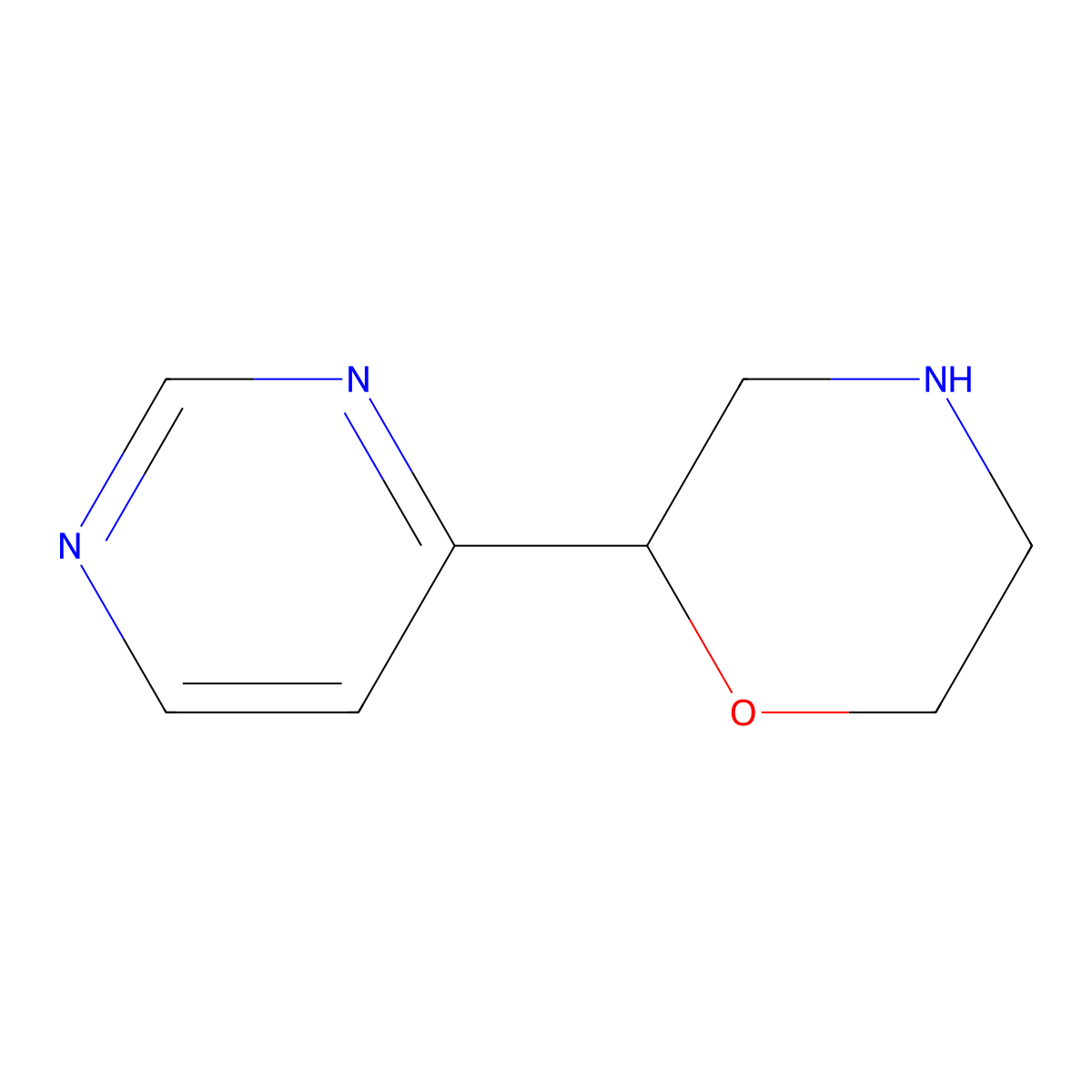 2-(Pyrimidin-4-YL)morpholine molecular structure, CAS 1380763-63-2