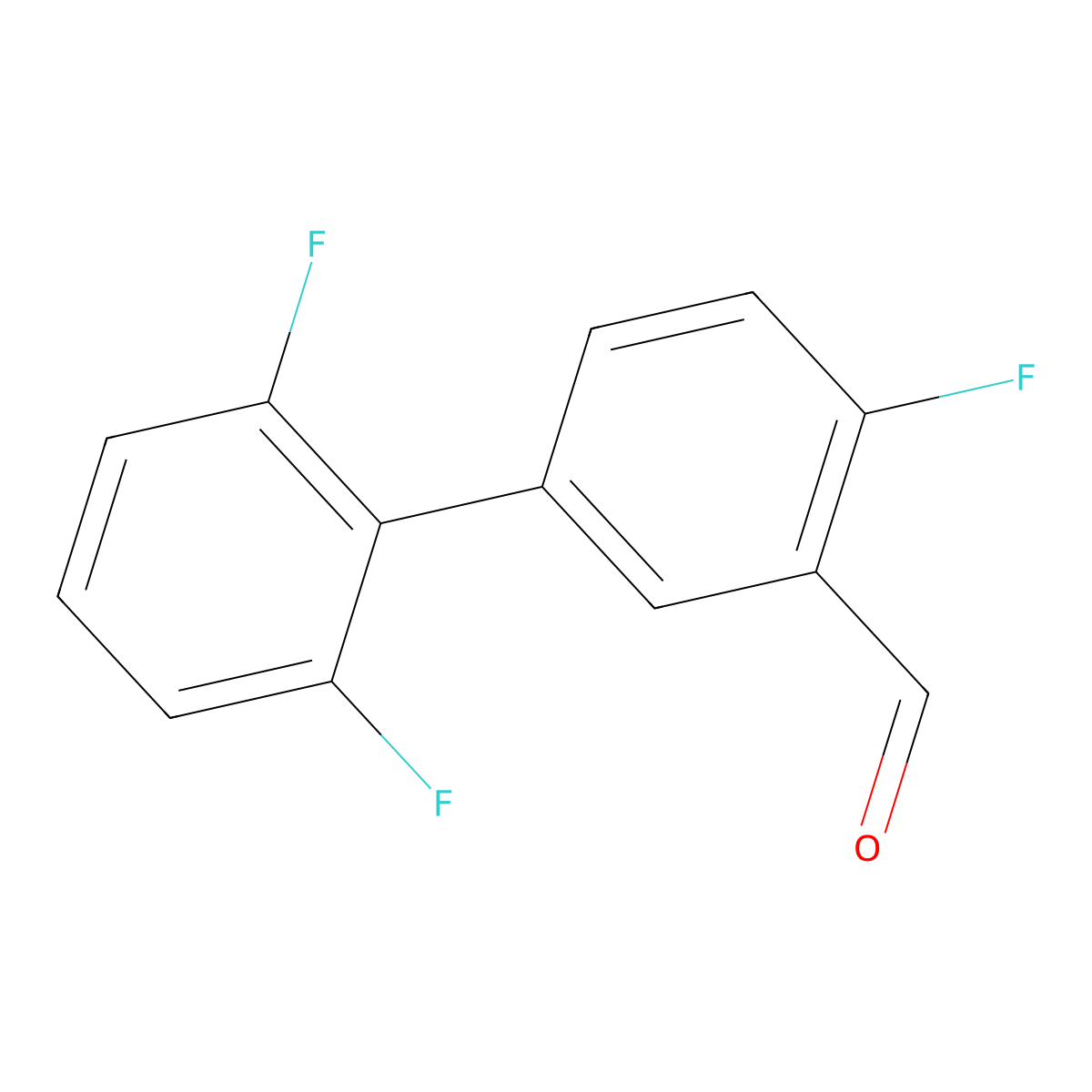 2',4,6'-Trifluorobiphenyl-3-carbaldehyde molecular structure, CAS 1380917-52-1