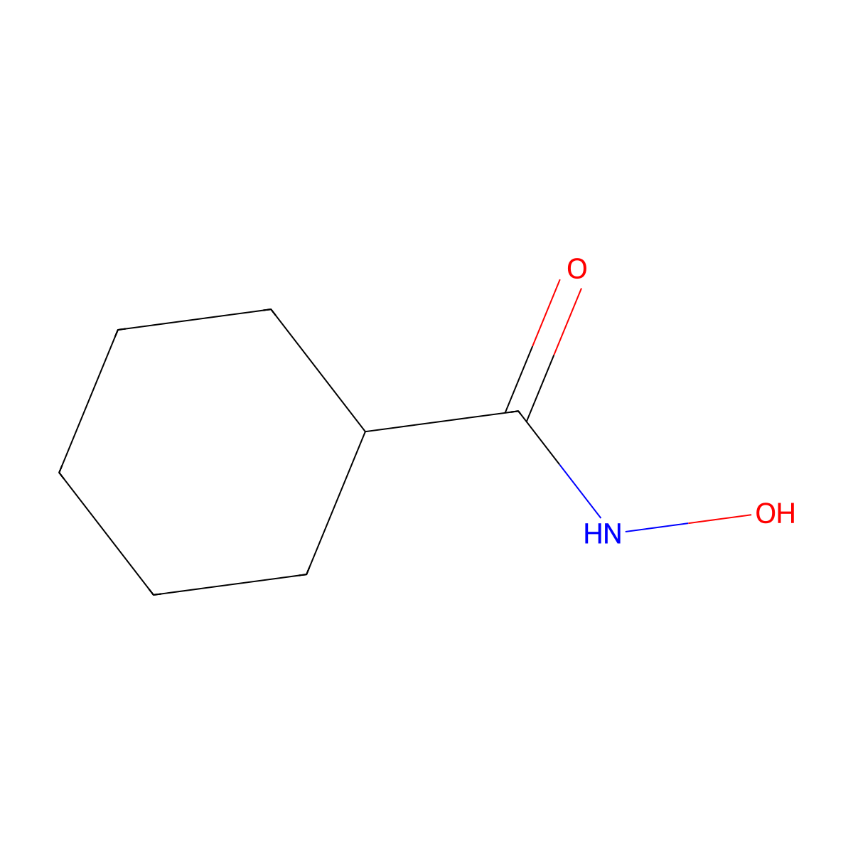 N-hydroxycyclohexanecarboxamide molecular structure, CAS 13810-02-1