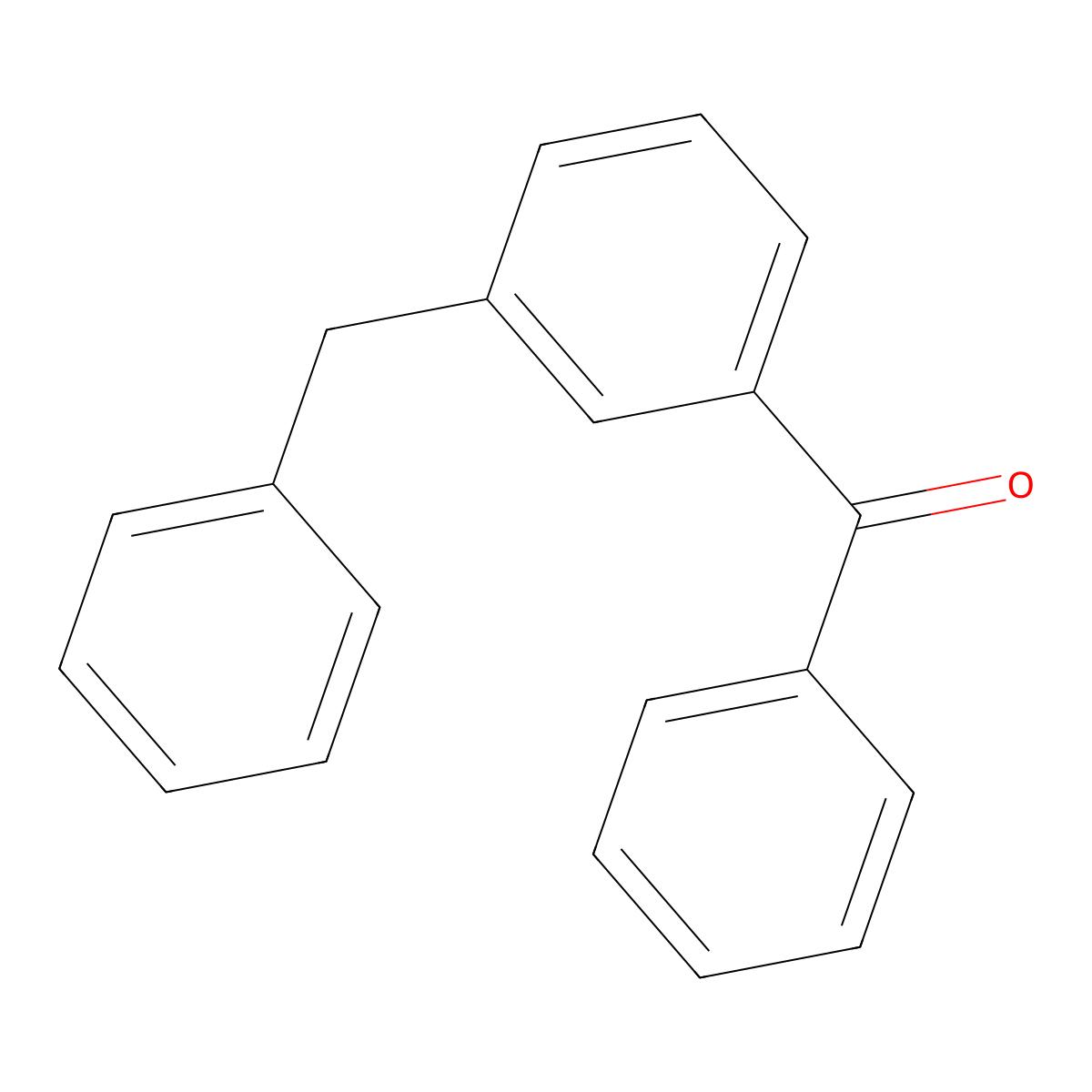 Methanone, phenyl[3-(phenylmethyl)phenyl]- molecular structure, CAS 138107-35-4
