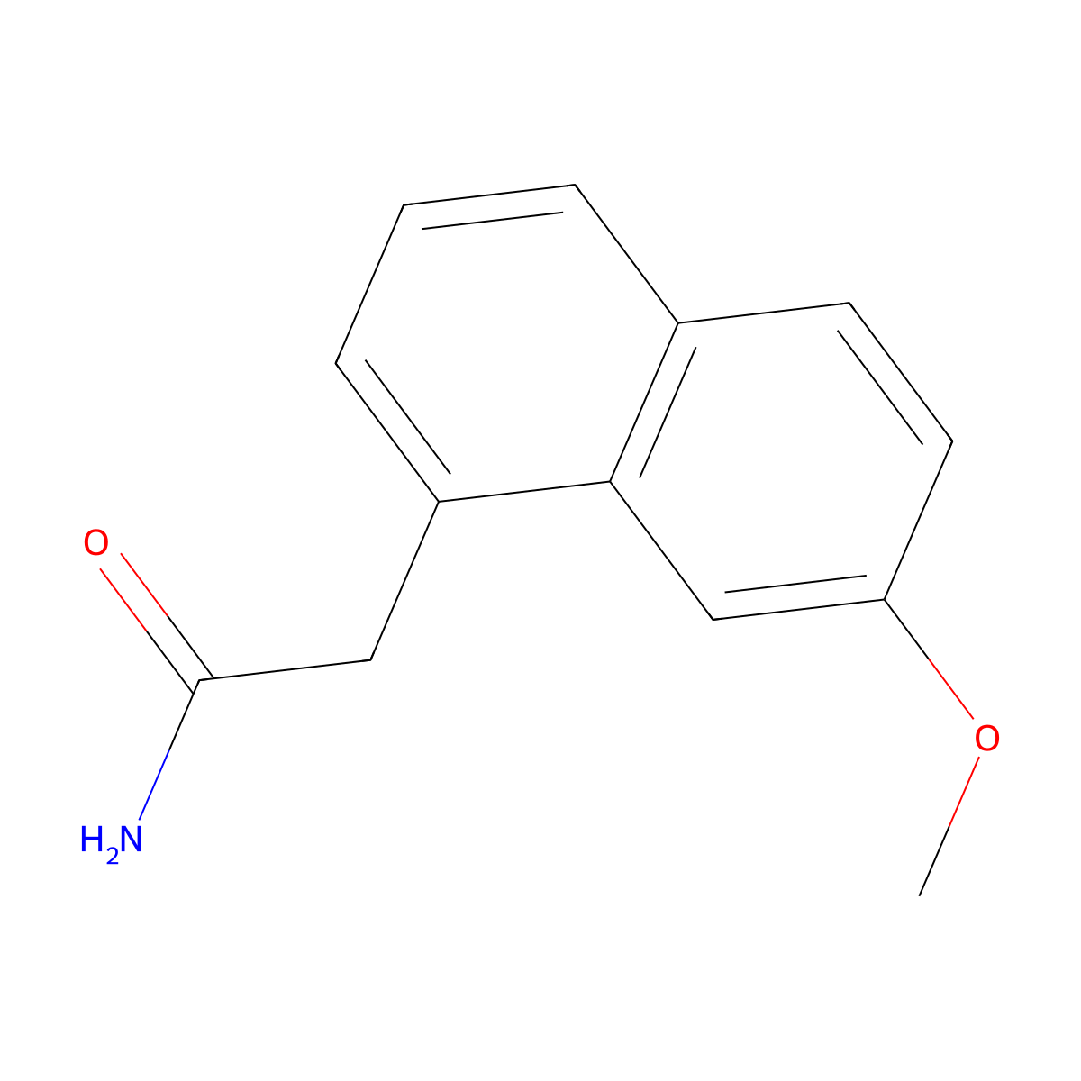 2-(7-Methoxynaphthalen-1-yl)acetamide molecular structure, CAS 138113-07-2