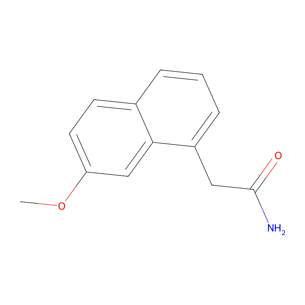 2-(7-Methoxynaphthalen-1-yl)acetamide molecular structure, CAS 138113-07-2