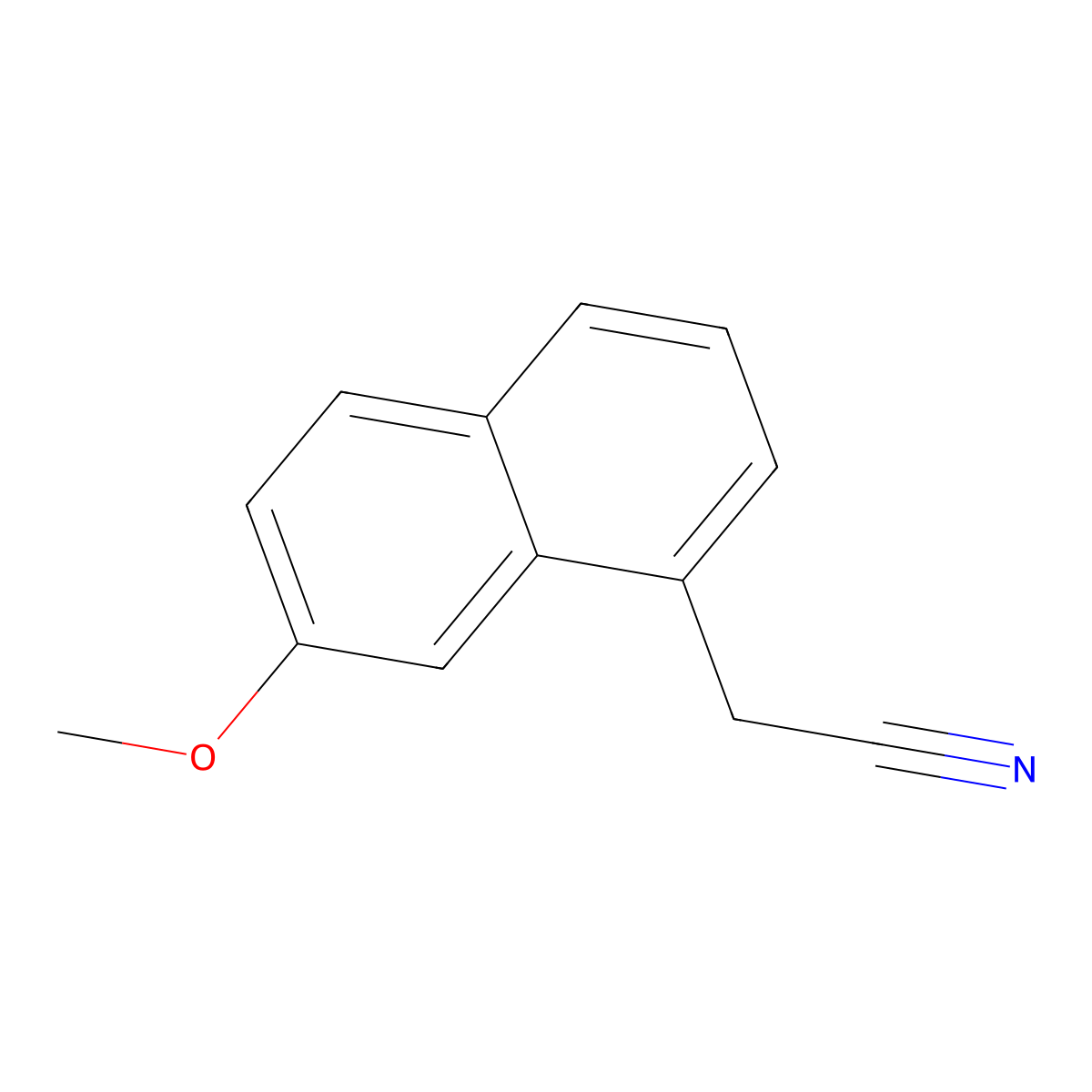 2-(7-Methoxynaphthalen-1-yl)acetonitrile molecular structure, CAS 138113-08-3