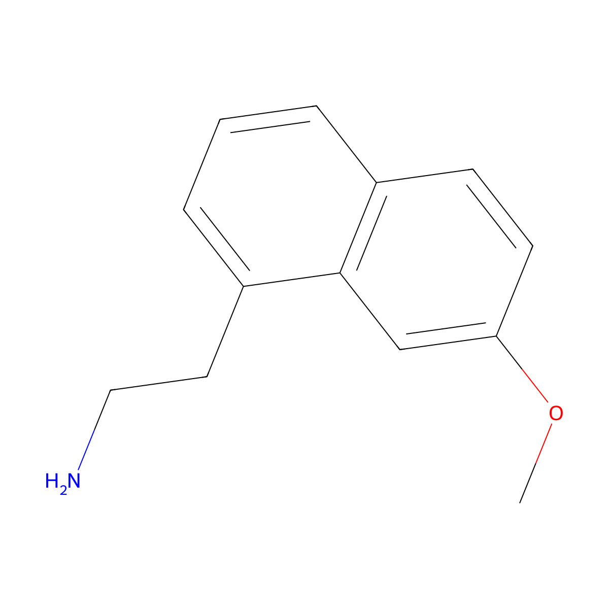 7-Methoxy-1-naphthaleneethanamine molecular structure, CAS 138113-09-4
