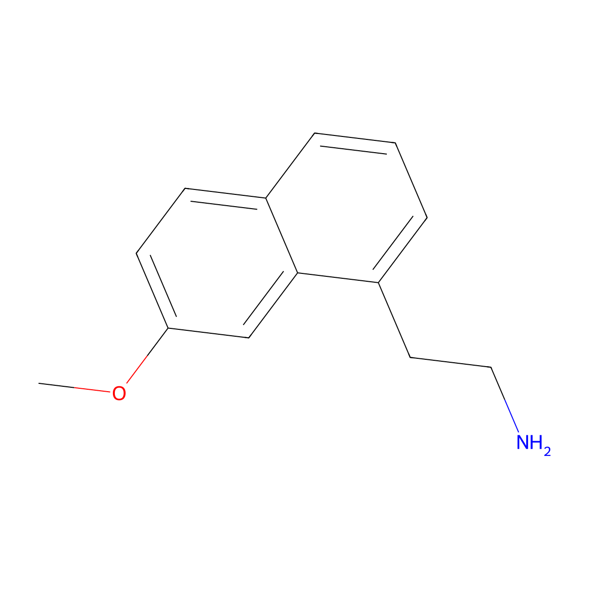 7-Methoxy-1-naphthaleneethanamine molecular structure, CAS 138113-09-4