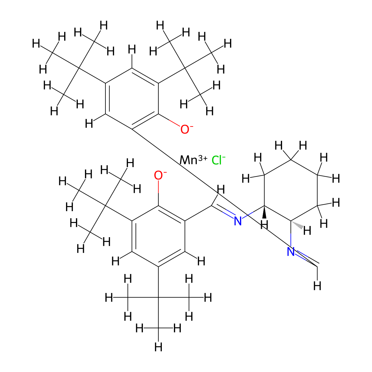 (R,R)-Jacobsen's catalyst molecular structure, CAS 138124-32-0