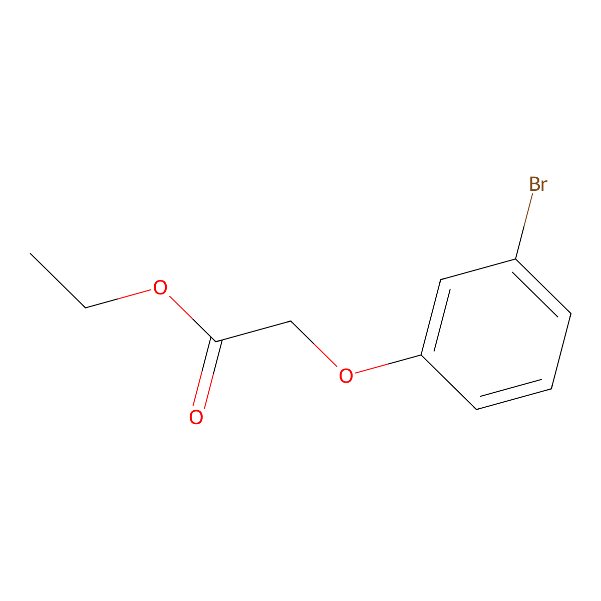 Ethyl 2-(3-bromophenoxy)acetate molecular structure, CAS 138139-14-7