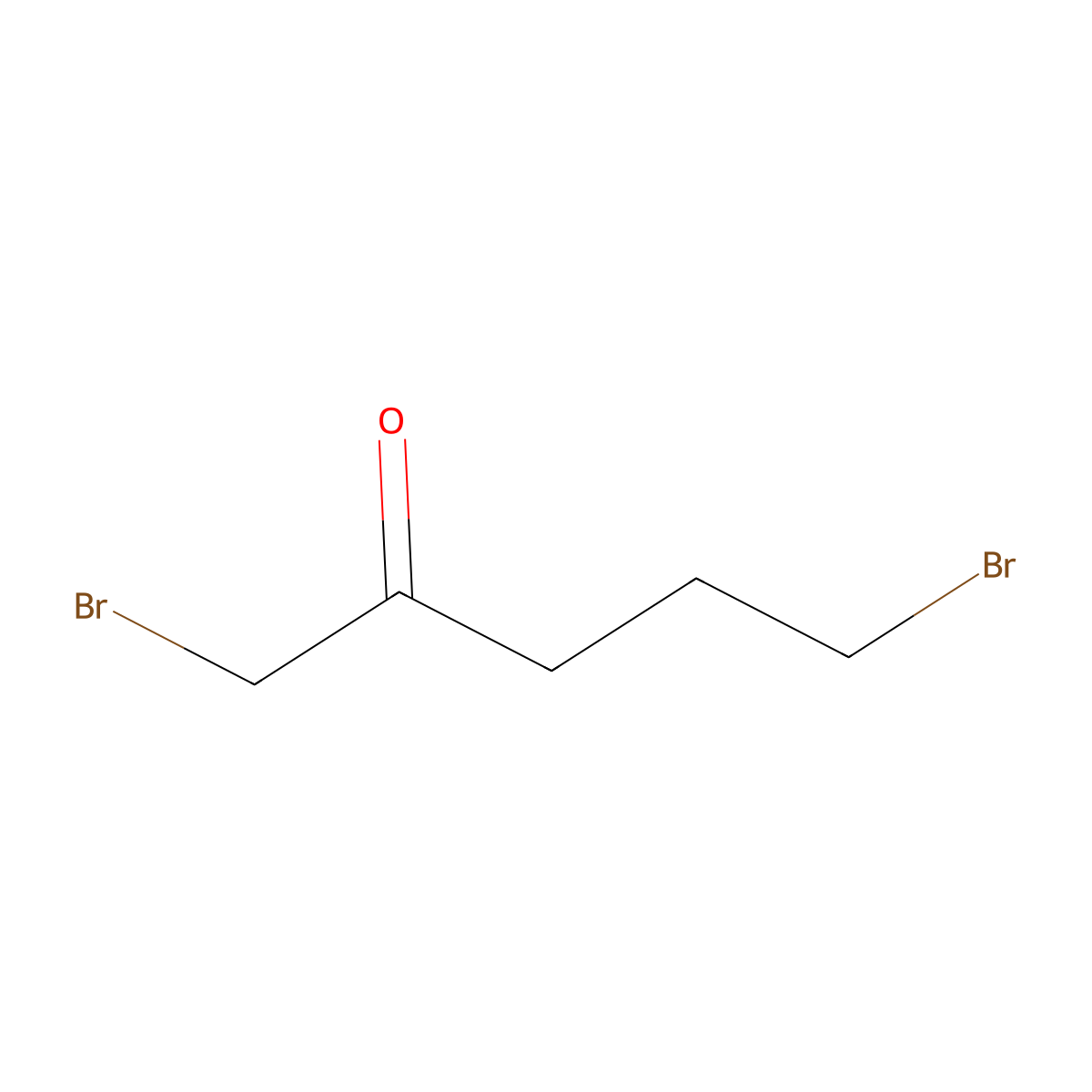 1,5-Dibromopentan-2-one molecular structure, CAS 138139-54-5