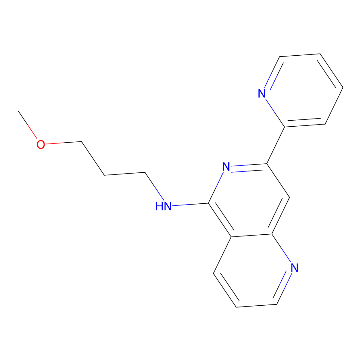 N-(3-Methoxypropyl)-7-(pyridin-2-YL)-1,6-naphthyridin-5-amine molecular structure, CAS 1381486-31-2