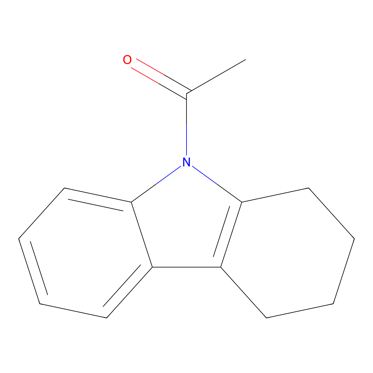 9-Acetyl-2,3,4,9-tetrahydro-1H-carbazole molecular structure, CAS 13815-69-5