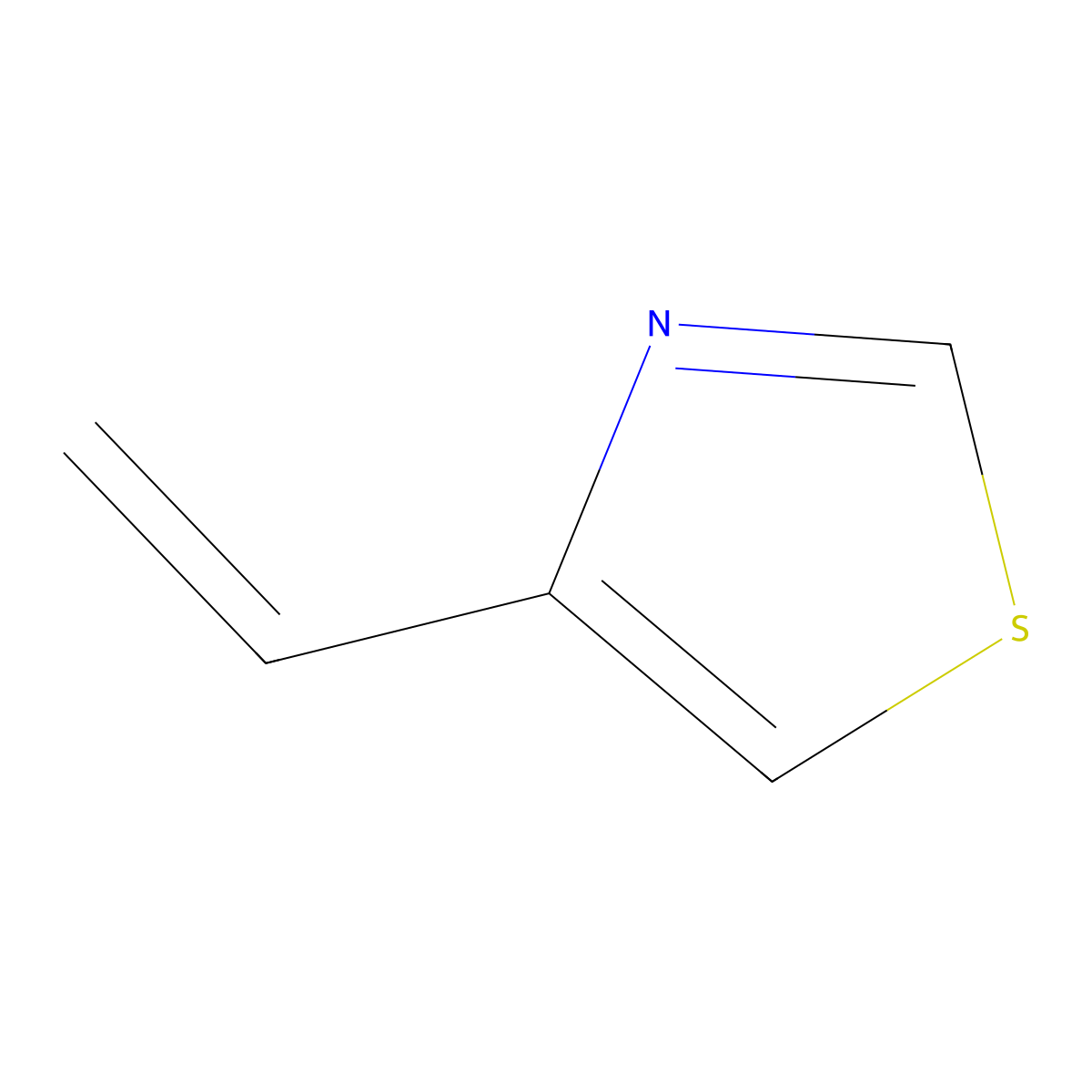4-Ethenylthiazole molecular structure, CAS 13816-03-0