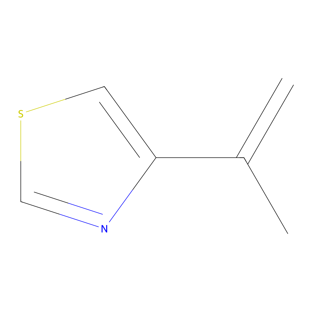 4-(1-Methylethenyl)thiazole molecular structure, CAS 13816-05-2