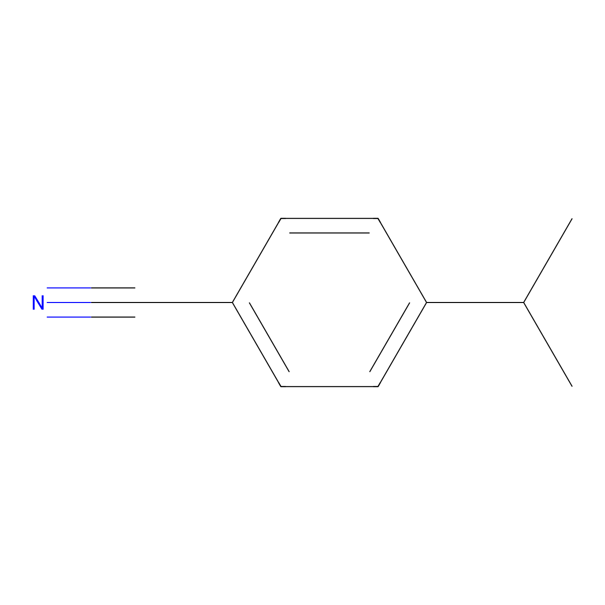 4-Isopropylbenzonitrile molecular structure, CAS 13816-33-6