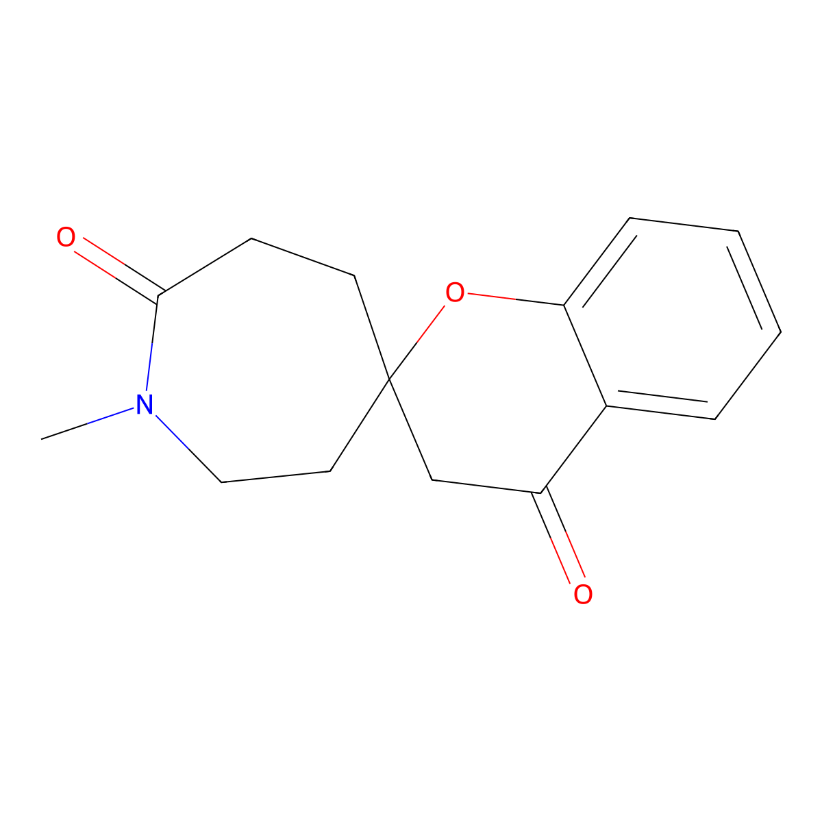 1-Methylspiro[azepane-4,2'-chromane]-4',7-dione molecular structure, CAS 1381620-96-7
