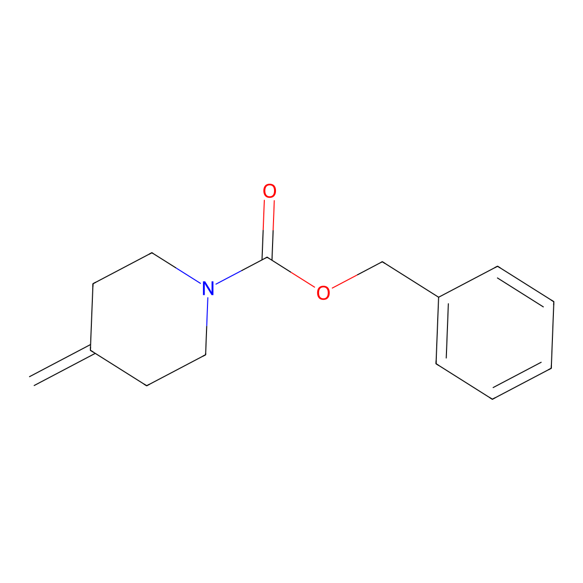 Benzyl 4-methylidenepiperidine-1-carboxylate molecular structure, CAS 138163-12-9