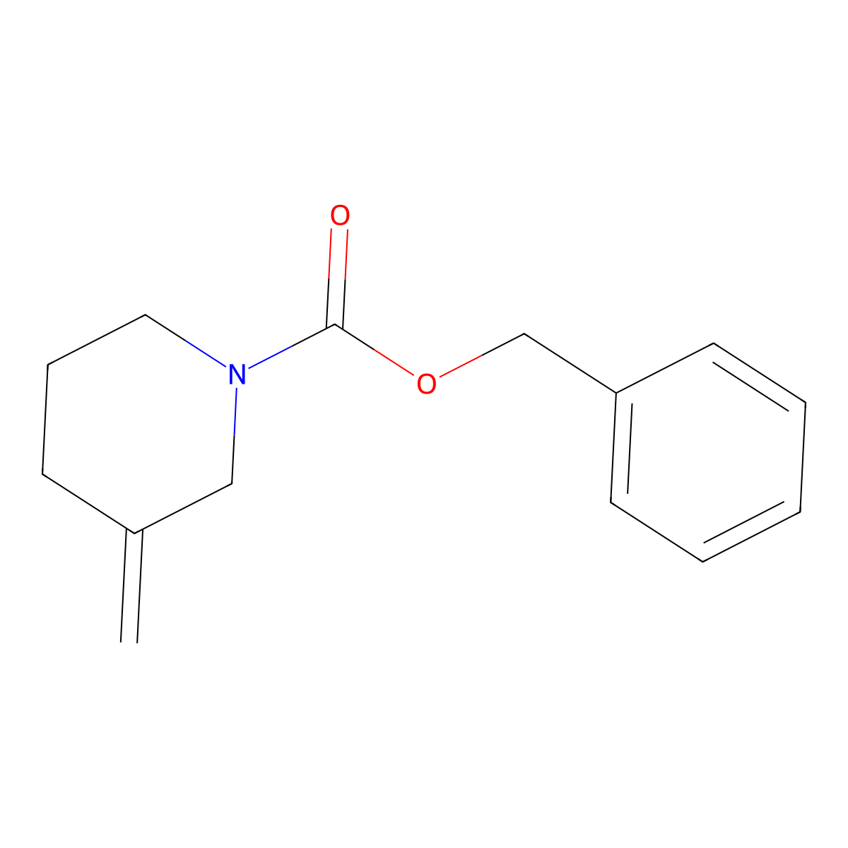 Benzyl 3-methylenepiperidine-1-carboxylate molecular structure, CAS 138163-15-2