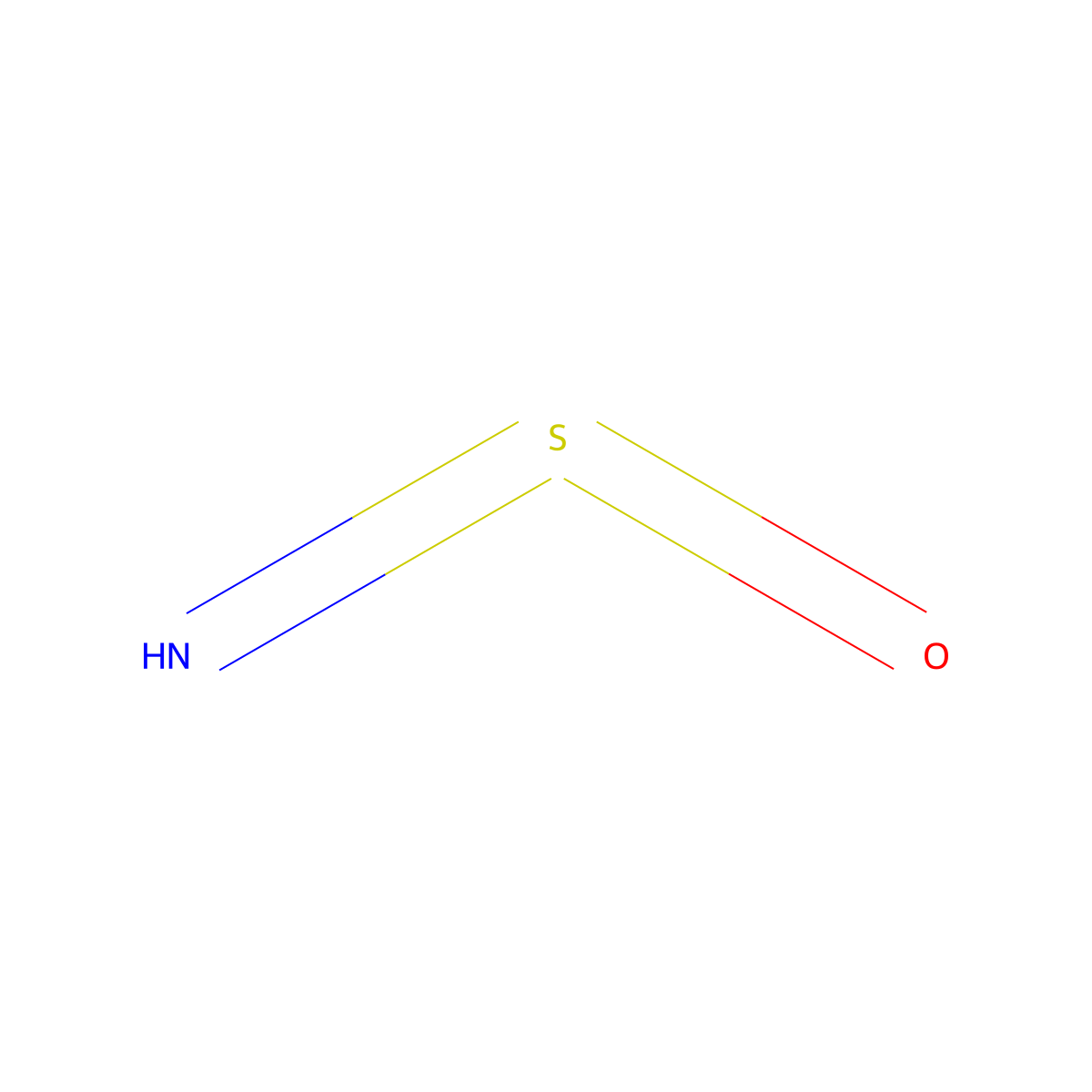 Thionyl imide molecular structure, CAS 13817-04-4