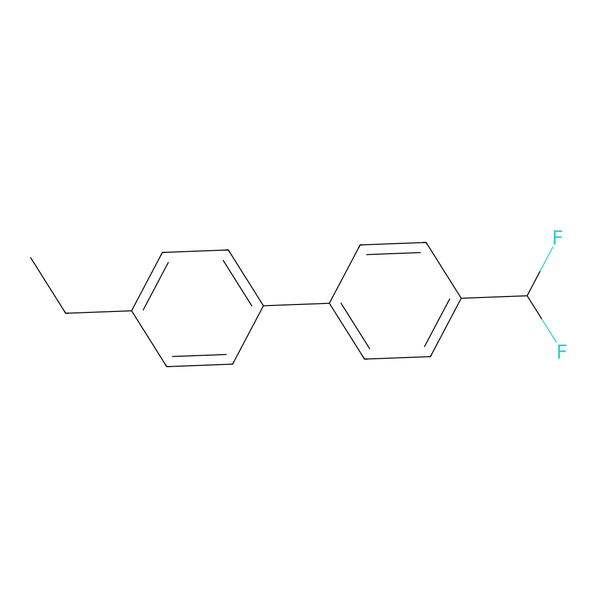 4-(Difluoromethyl)-4'-ethyl-1,1'-biphenyl molecular structure, CAS 138171-37-6