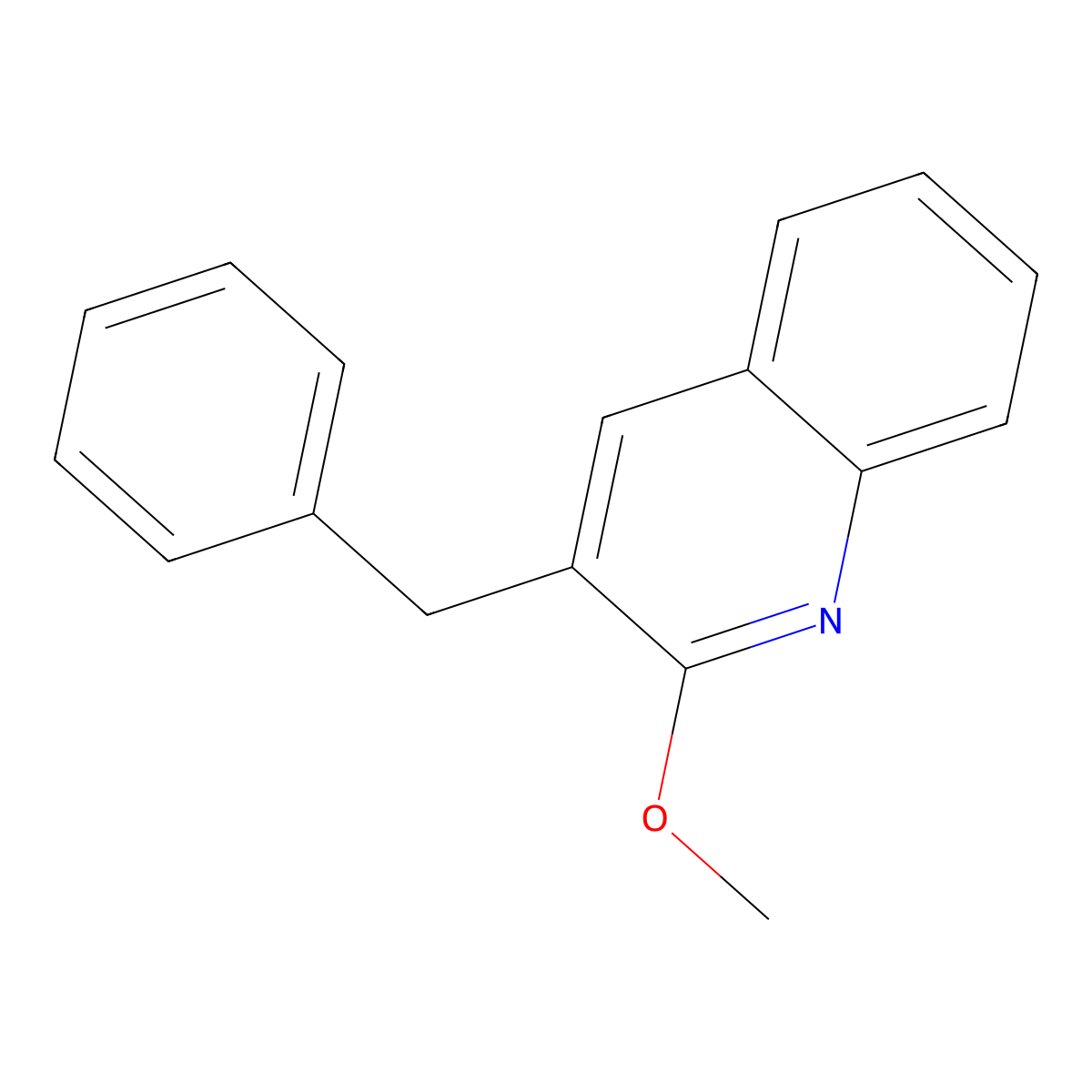 3-Benzyl-2-methoxyquinoline molecular structure, CAS 1381767-10-7