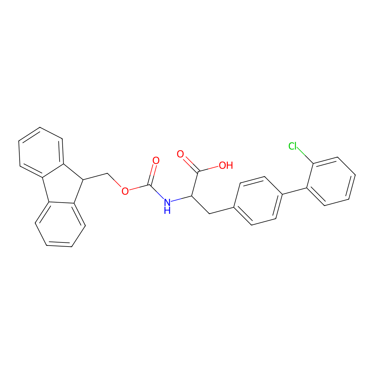 Fmoc-Bph2C-OH molecular structure, CAS 1381787-76-3