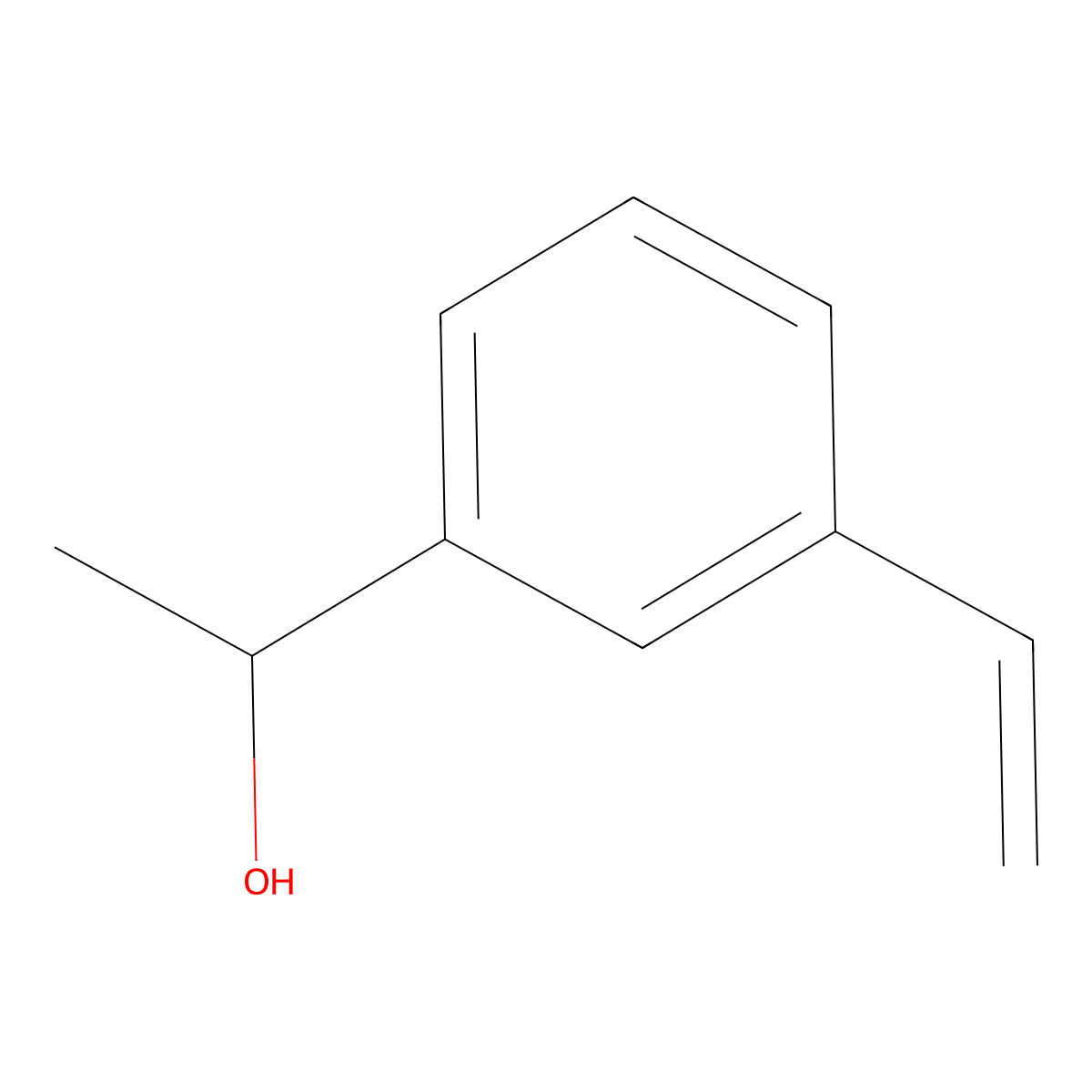 (R)-1-(3-Vinyl-phenyl)-ethanol molecular structure, CAS 1381812-69-6