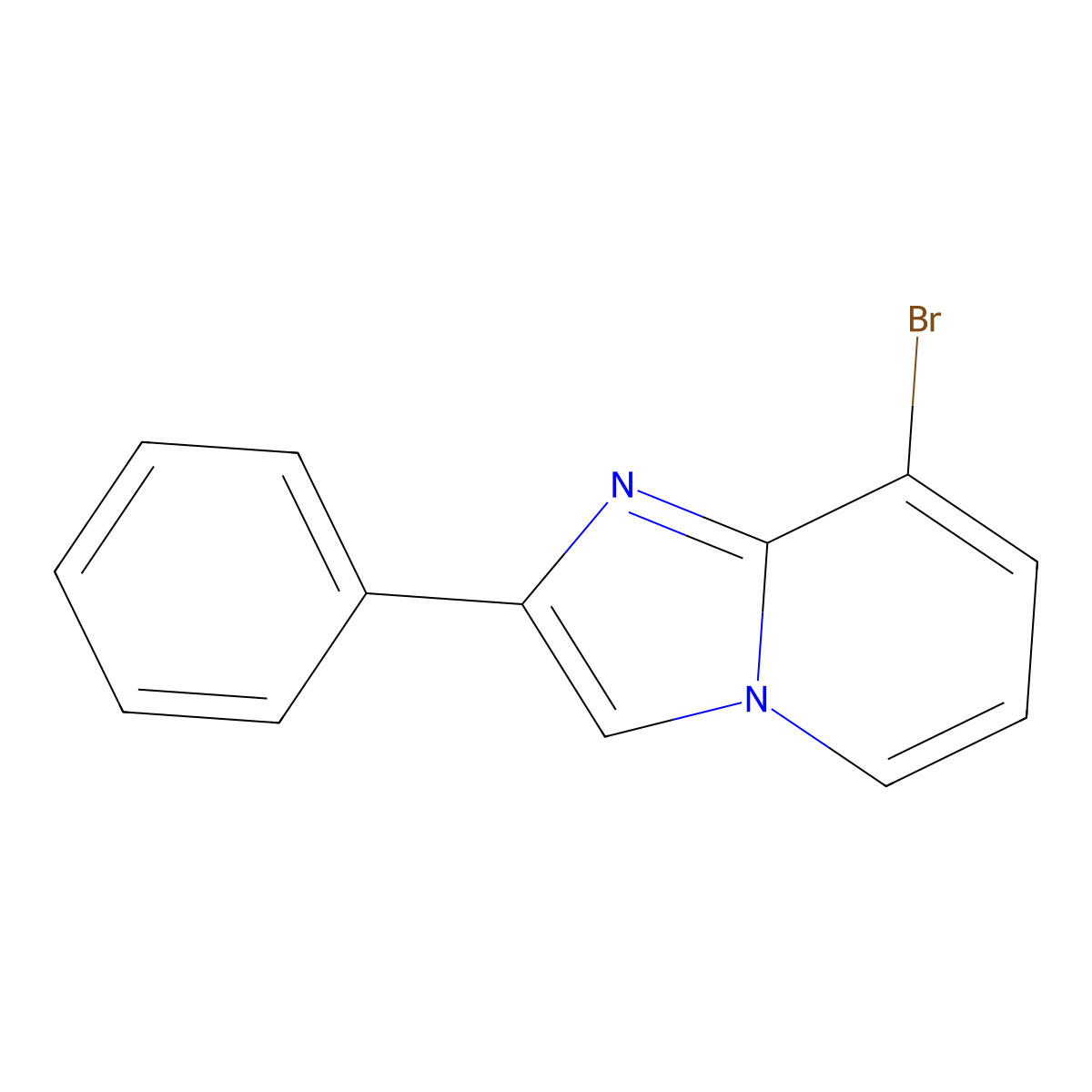 8-Bromo-2-phenylimidazo[1,2-a]pyridine molecular structure, CAS 1381869-21-1
