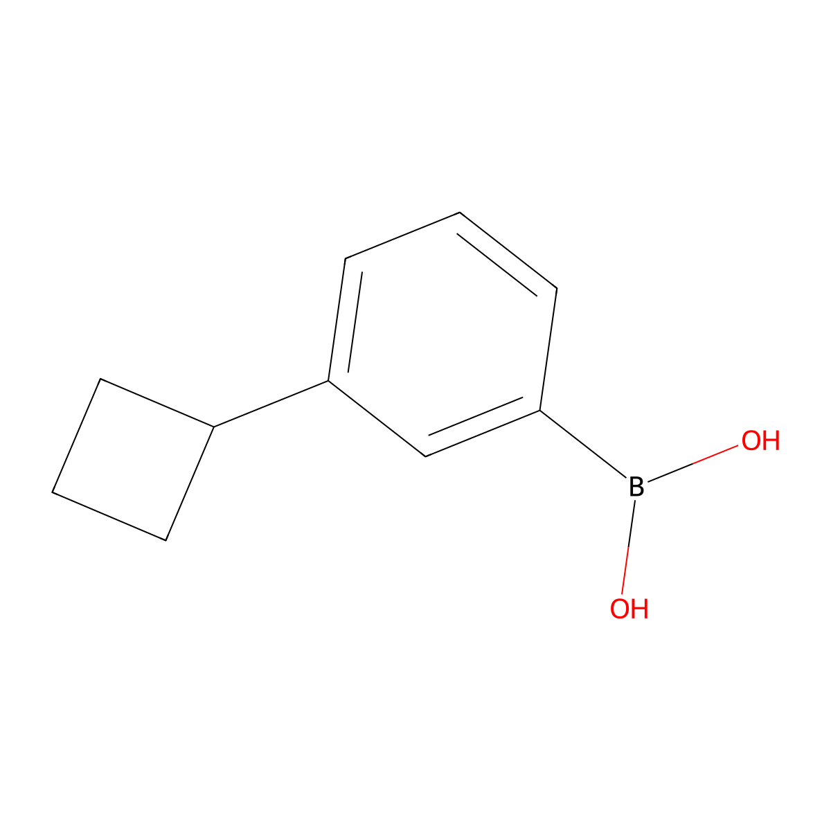 (3-Cyclobutylphenyl)boronic acid molecular structure, CAS 1381885-38-6