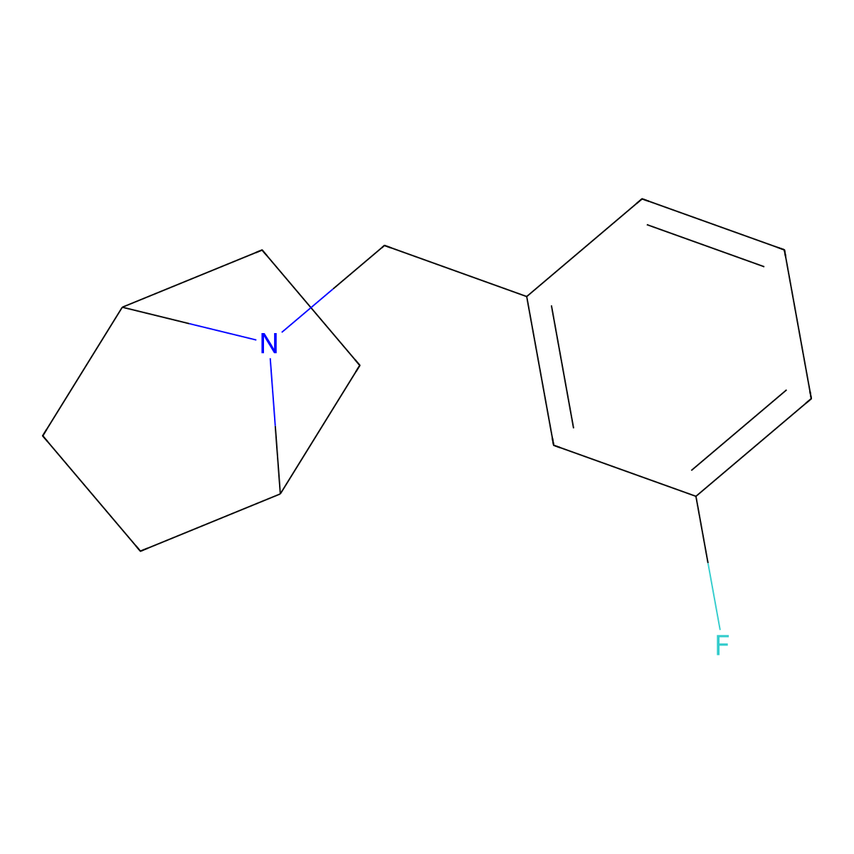 7-[(3-Fluorophenyl)methyl]-7-azabicyclo[2.2.1]heptane molecular structure, CAS 1381886-68-5
