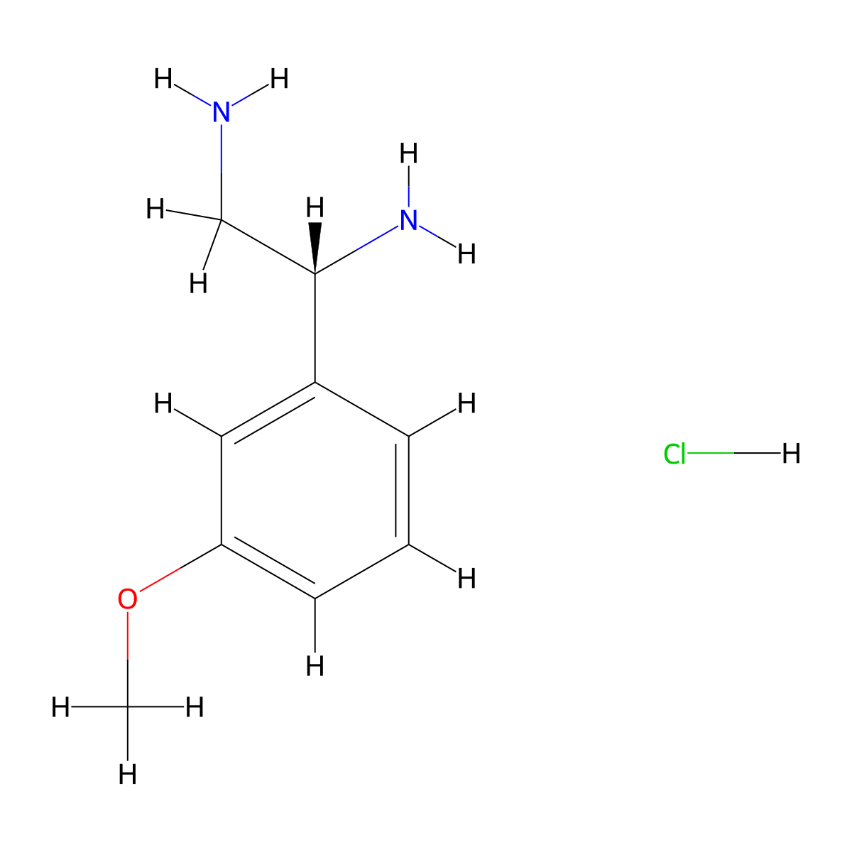 (R)-1-(3-Methoxyphenyl)ethane-1,2-diamine hydrochloride molecular structure, CAS 1381929-15-2