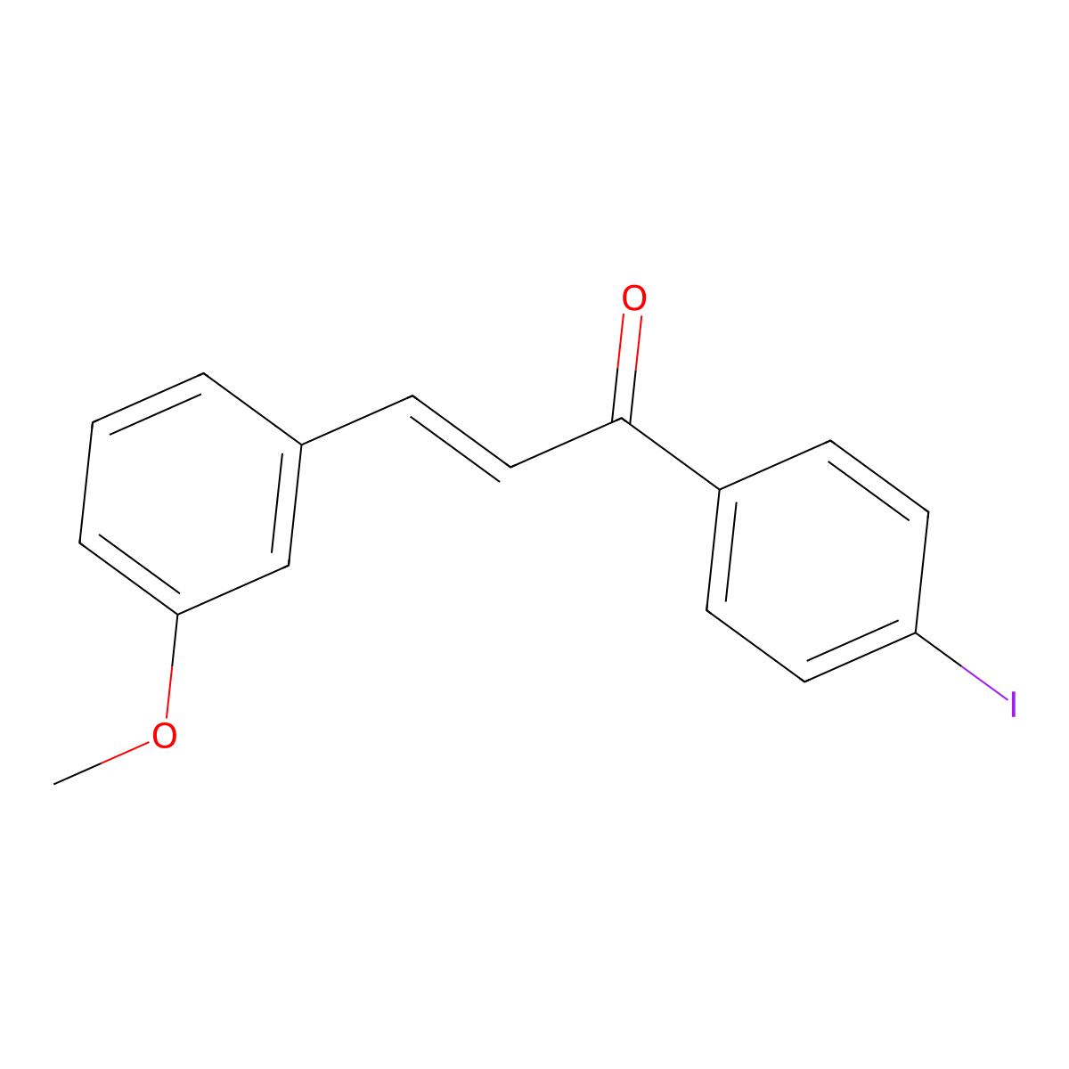 1-(4-Iodophenyl)-3-(3-methoxyphenyl)-2-propen-1-one molecular structure, CAS 1381931-23-2