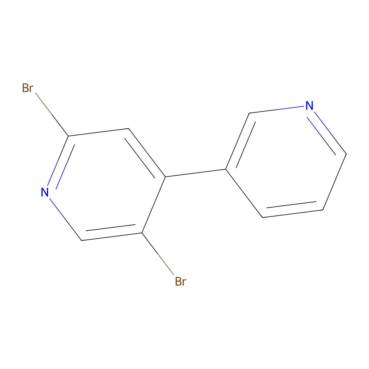 2,5-Dibromo-4-(3-pyridyl)pyridine molecular structure, CAS 1381933-55-6