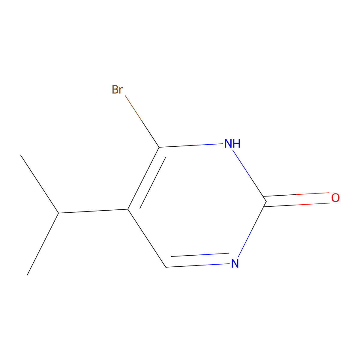4-Bromo-2-hydroxy-5-(iso-propyl)pyrimidine molecular structure, CAS 1381934-91-3