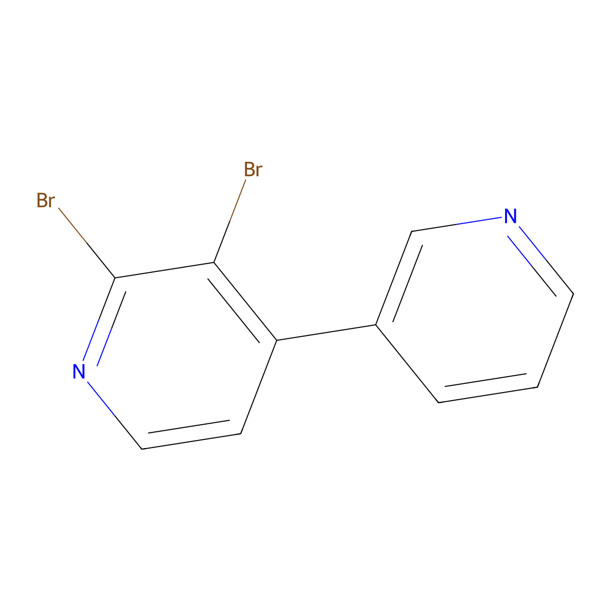 2,3-Dibromo-4-(3-pyridyl)pyridine molecular structure, CAS 1381936-02-2
