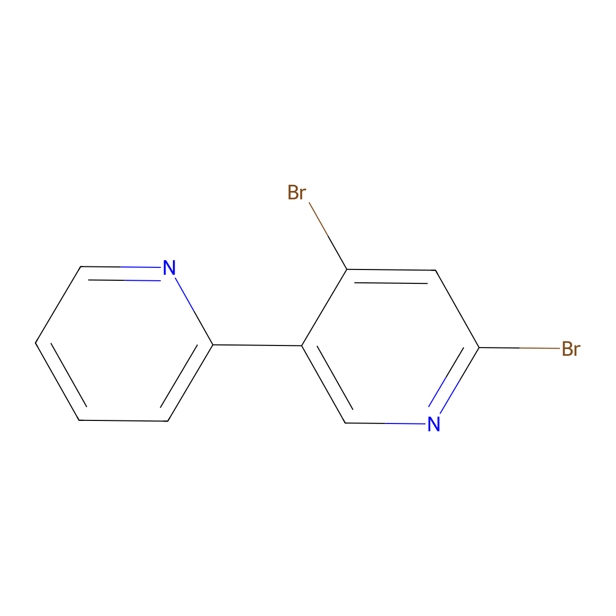 2,4-Dibromo-2',5-bipyridine molecular structure, CAS 1381936-98-6