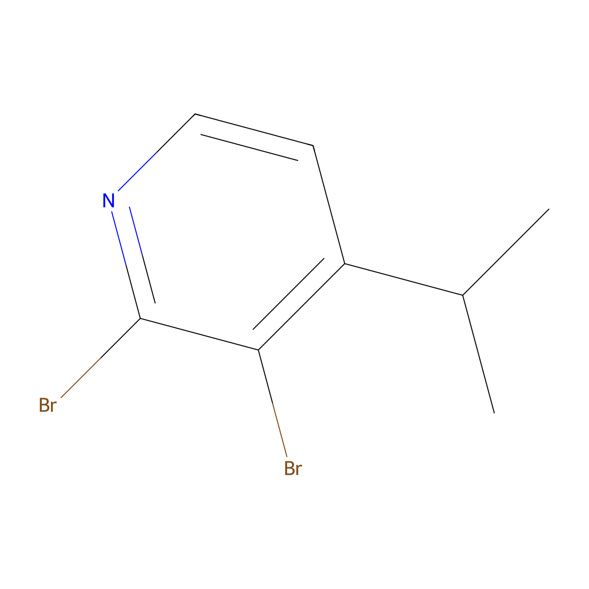 2,3-Dibromo-4-(iso-propyl)pyridine molecular structure, CAS 1381937-45-6