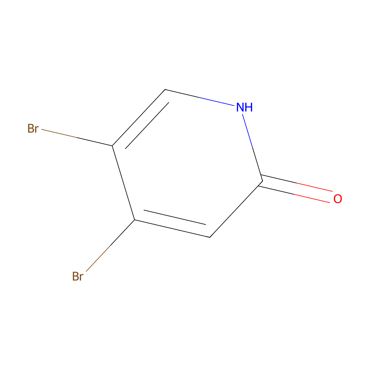 4,5-Dibromopyridin-2-ol molecular structure, CAS 1381937-65-0