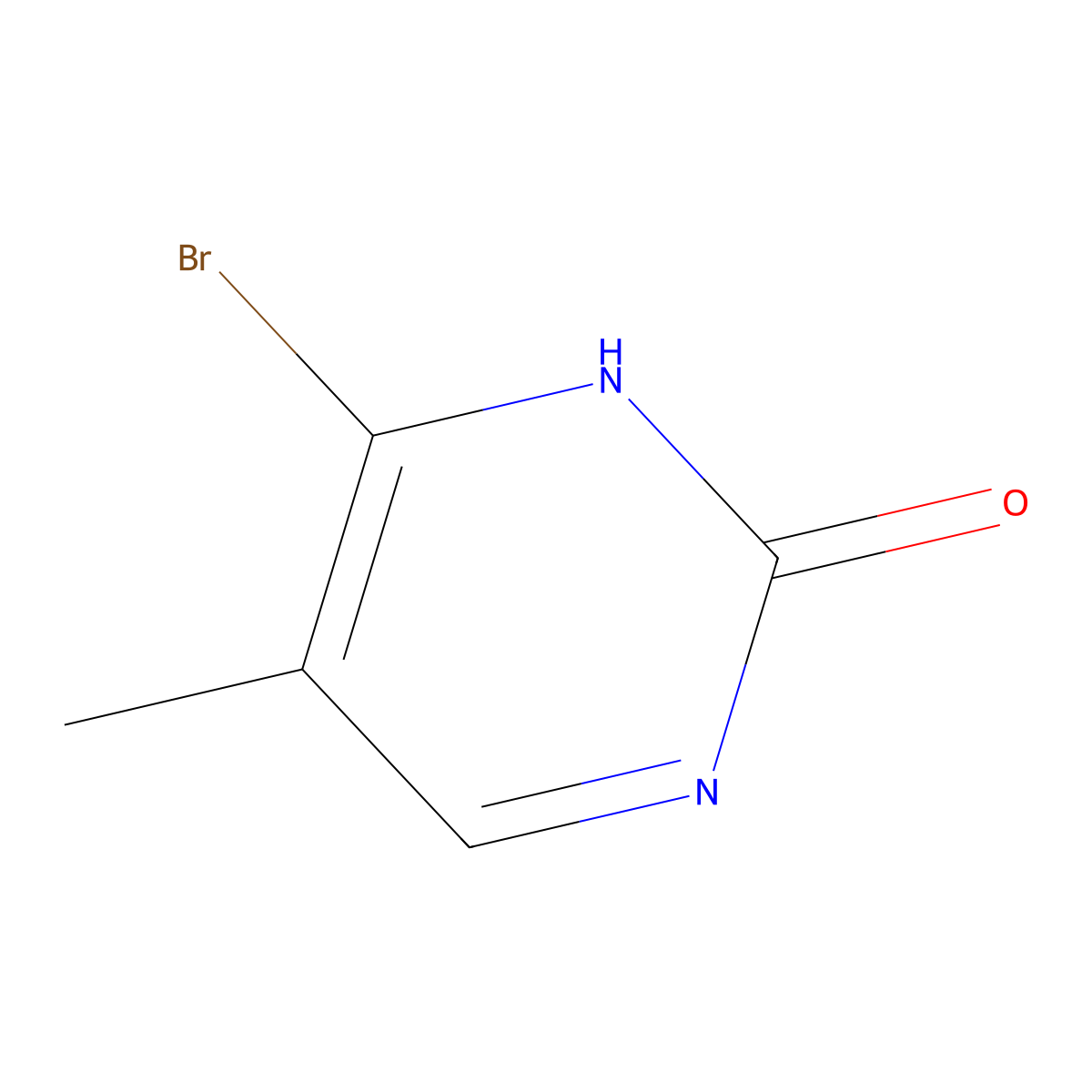 4-Bromo-5-methylpyrimidin-2-ol molecular structure, CAS 1381938-16-4