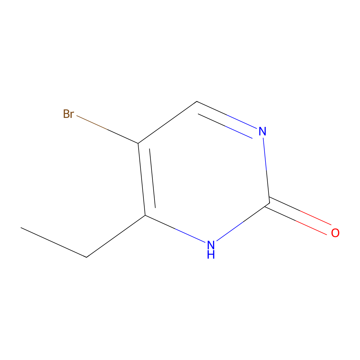 5-Bromo-2-hydroxy-4-ethylpyrimidine molecular structure, CAS 1381938-38-0