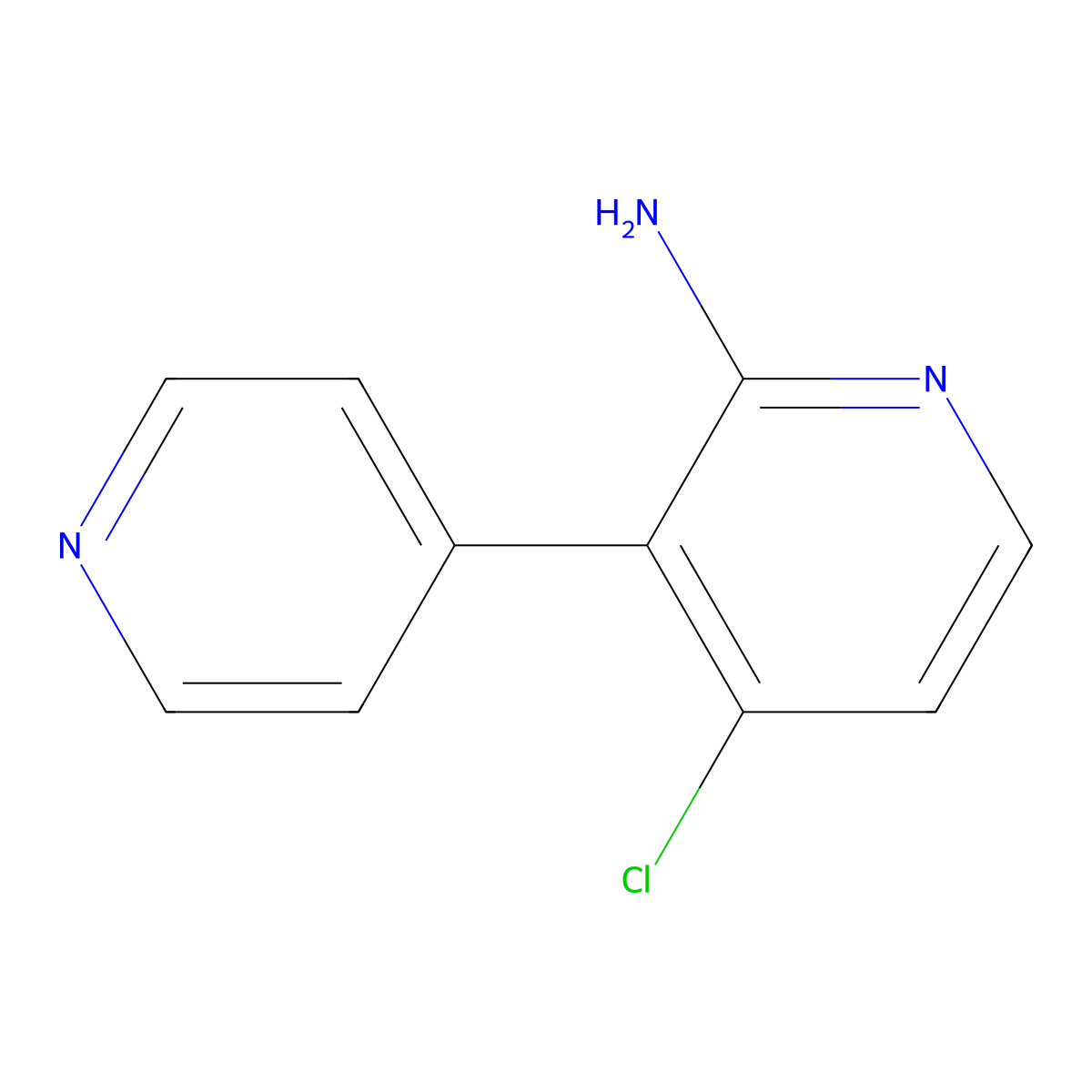 4-Chloro-[3,4'-bipyridin]-2-amine molecular structure, CAS 1381938-46-0