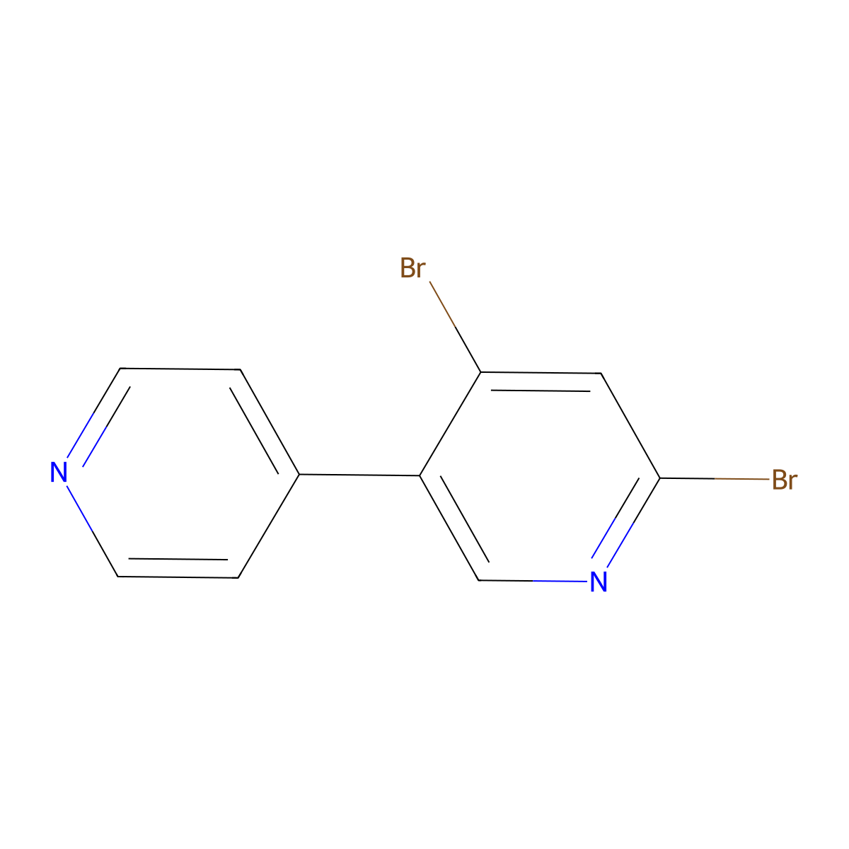 2,4-Dibromo-5-(4-pyridyl)pyridine molecular structure, CAS 1381941-23-6