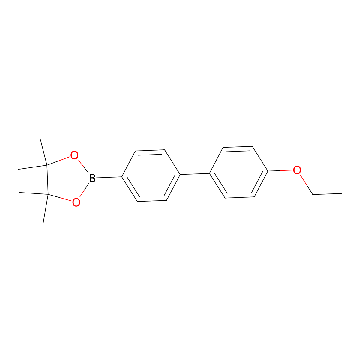 2-(4'-Ethoxy-[1,1'-biphenyl]-4-yl)-4,4,5,5-tetramethyl-1,3,2-dioxaborolane molecular structure, CAS 1381941-45-2