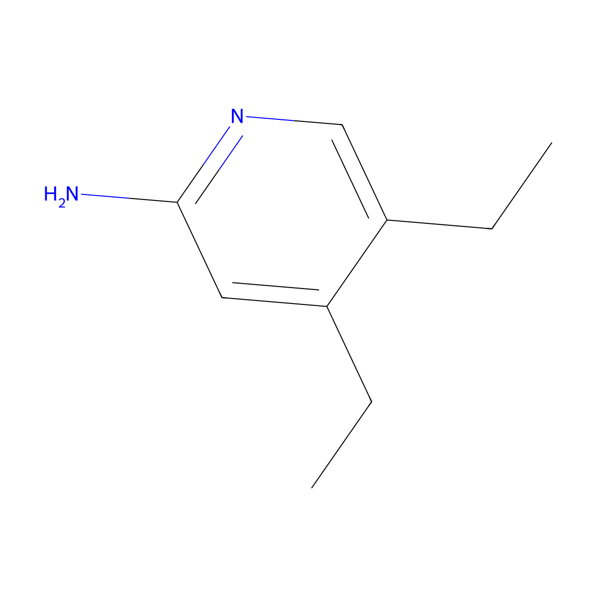 2-Amino-4,5-diethylpyridine molecular structure, CAS 1381941-65-6