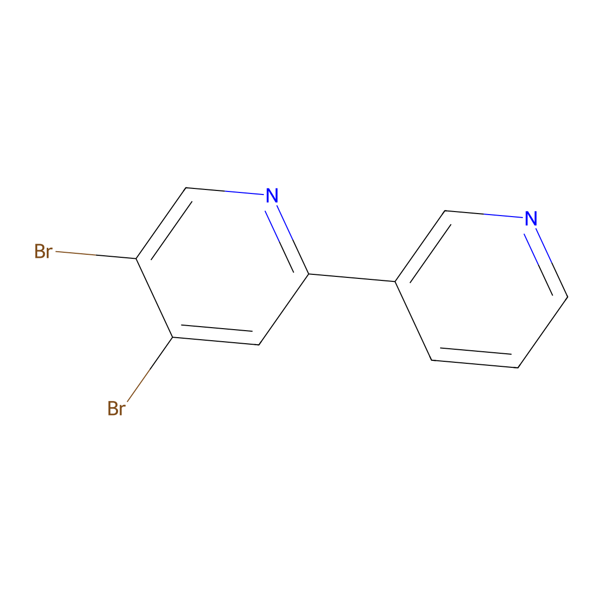 3,4-Dibromo-6-(3-pyridyl)pyridine molecular structure, CAS 1381941-95-2